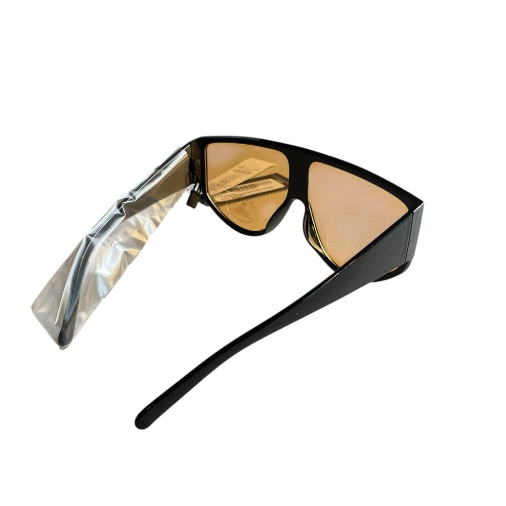 PrettyLittleThing Orange Black With Orange Lens Oversized Visor Sunglasses NWT - Picture 3 of 8